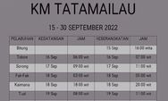 Jadwal KM Tatamailau September 2022, Minggu Depan dari Merauke